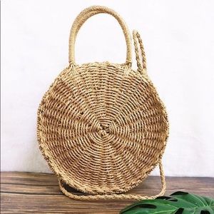 Woven crossbody purse
